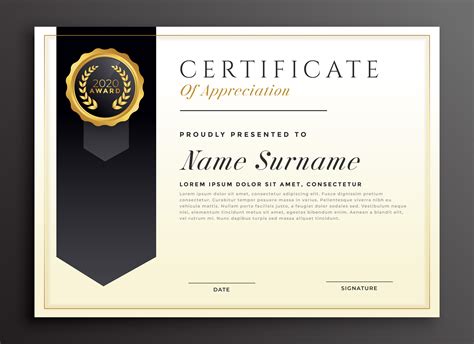 Award certificate templates Award certificate .